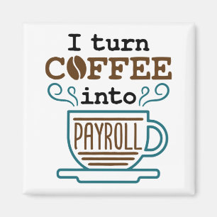 Imã Pagroll Clerk I transforma café em folha de pagame