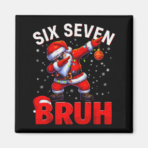 Imã Pai 67 Dabbing Papai Noel Meme Divertido Seis Sete