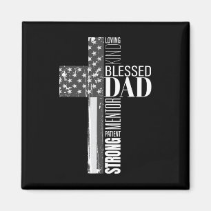 Imã Pai Abencoado Cristão Bandeira Americana Religioso