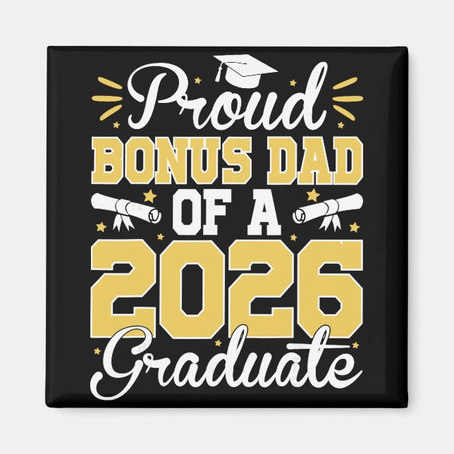 Imã Pai Adicional Orgulhoso De Um Graduando Senior De  (Frente)