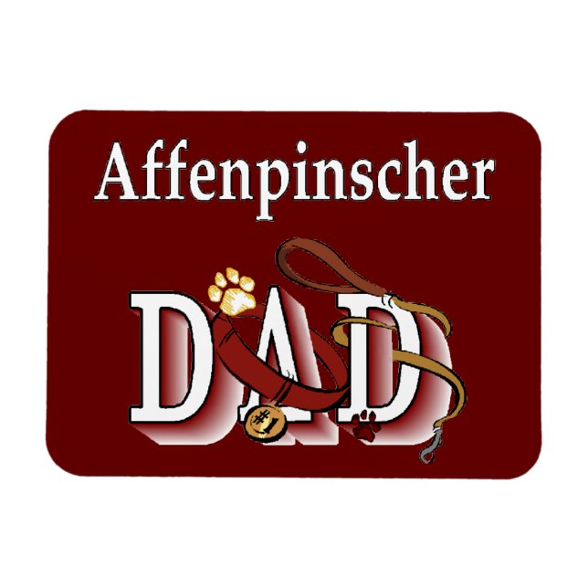 Ímã Pai Affenpinscher (Horizontal)