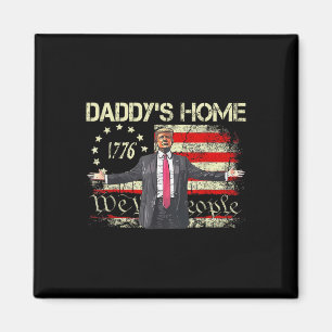 Imã Pai Americano Flag Trump 2024 Em Casa Nós, O Povo