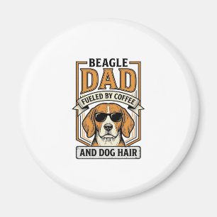 Imã Pai Beagle Energizado por Café e Camisa de Pelo de