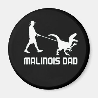 Imã Pai Belga Malinois Dinossaur Engraçado Presente Pa