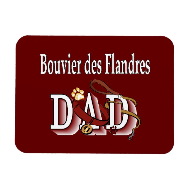 Ímã Pai Bouvier des Flandres (Horizontal)
