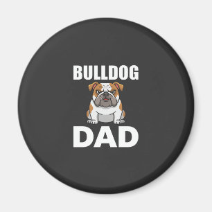 Imã Pai Bulldog Cartoon Amante de Cachorro