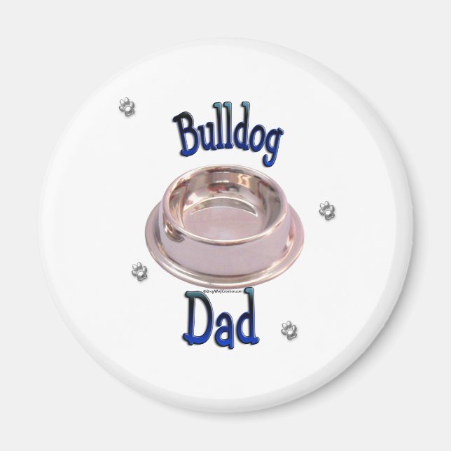Imã Pai Bulldog - Personalizado (Frente)