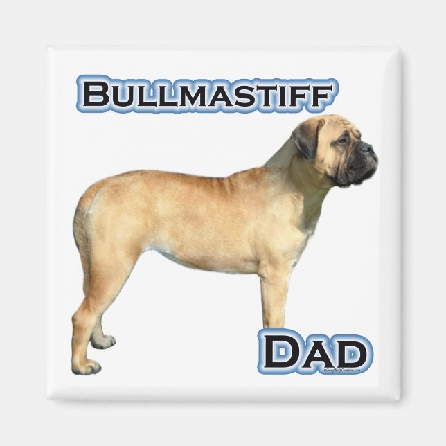 Imã Pai Bullmastiff 4 - Magnet (Frente)