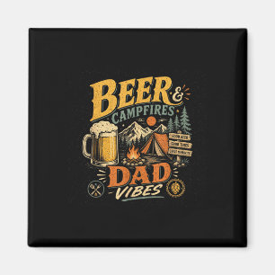 Imã Pai cerveja acampando retrô anos 70 vintage dia do