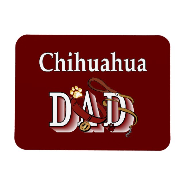 Ímã Pai Chihuahua (Horizontal)