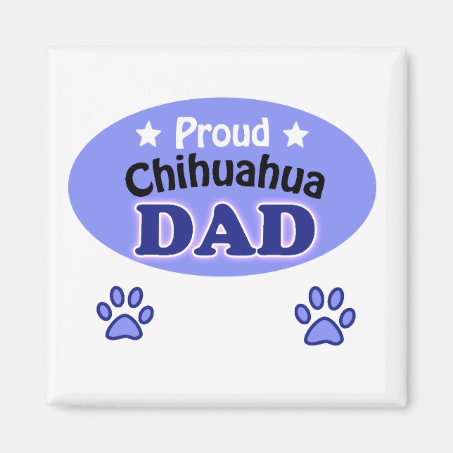 Imã Pai Chihuahua orgulhoso (Frente)