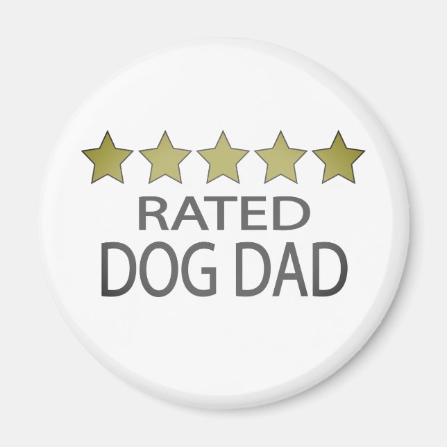 Imã Pai Cinco Estrelas de Cão (Frente)