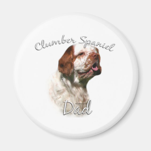 Imã Pai Clumber Spaniel 2 (Frente)