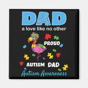 Imã Pai Consciente do Autismo Amor Orgulhoso Filho com