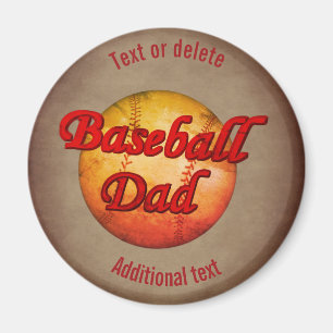 Imã Pai de beisebol Cute Personalizado