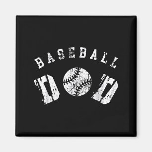 Imã Pai de Beisebol Retrô Feliz Dia dos Pais Para Home