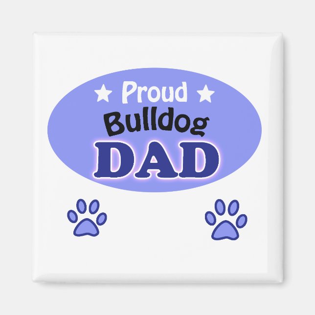 Imã Pai de Buldogue Orgulhoso (Frente)