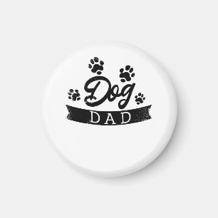 Imã Pai de Cachorro Design Engraçado - Ideia de presen