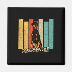 Imã Pai de cachorro dobermann de orelha natural Dia do