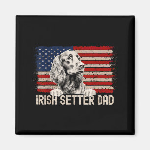 Imã Pai de Cachorro Sempre Bandeira Americana - Pai de
