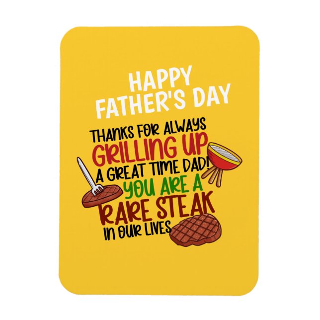 Ímã Pai de chef Engraçado Personalizado (Vertical)