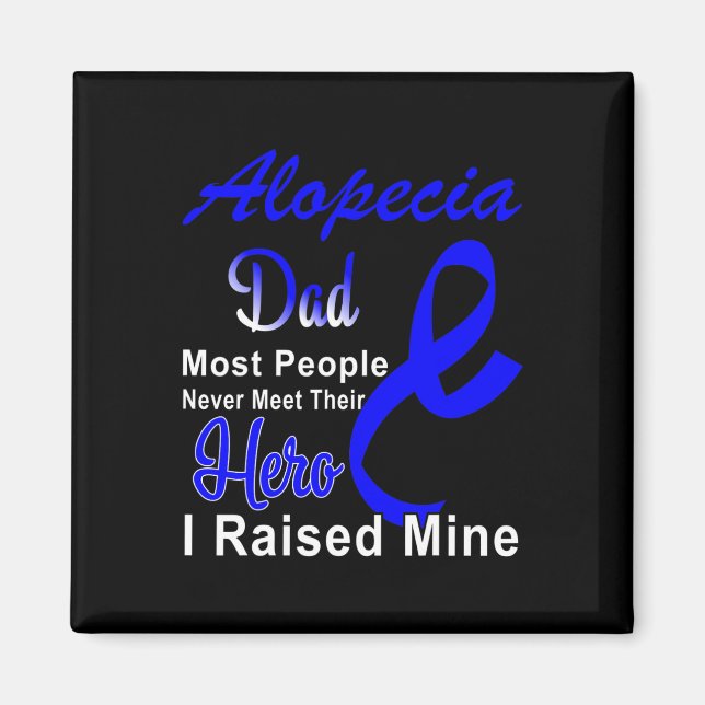 Imã Pai de Consciência Alopecia Suporte a Fita Azul Pa (Frente)