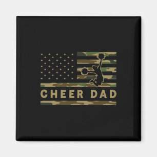Imã Pai de Cora Camo Bandeira Americana Apoiador de Ch