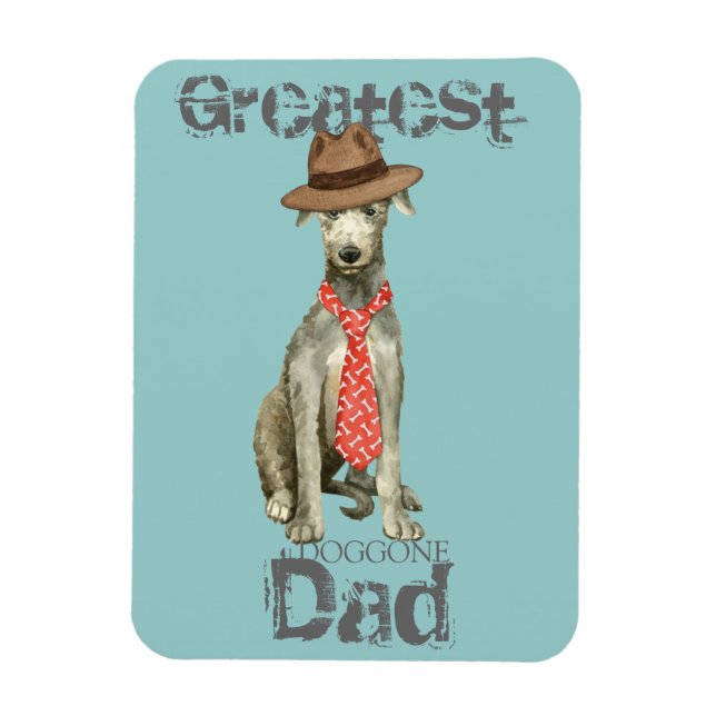 Ímã Pai de Deerhound Escocês (Vertical)
