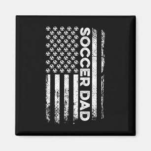 Imã Pai de Futebol Bandeira Americana Patriótico Dia d