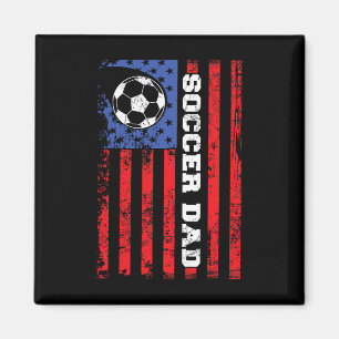 Imã Pai de Futebol Bandeira dos EUA Pais Todos America