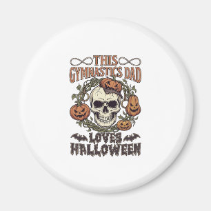 Imã Pai de Ginástica Ama Halloween Caveira Abóboras Mo
