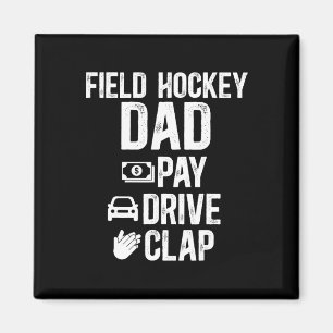Imã Pai de Hockey Campo Paga Dirige Aplaudi Jogador de