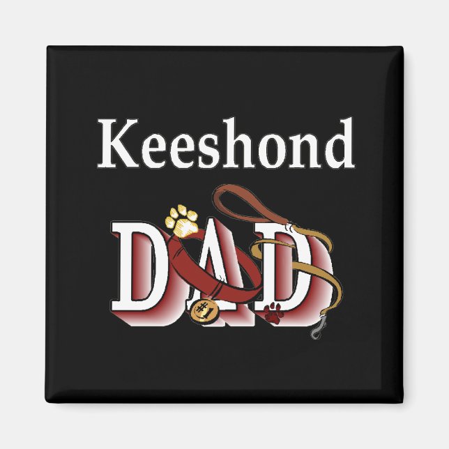 Imã pai de keeshond (Frente)