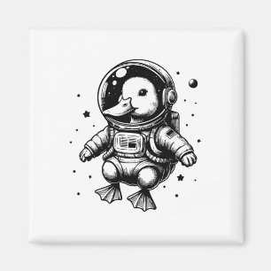 Imã Pai de Pato Espaço da Mãe - Pato Astronauta
