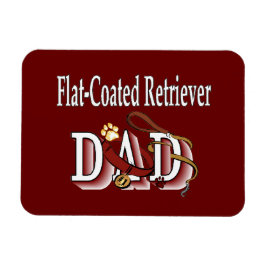 Ímã Pai de Retriever Revestido Plano