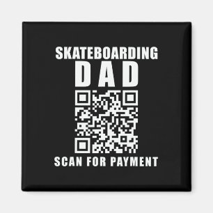 Imã Pai de skate engraçado, digital para pagamento do