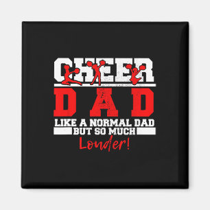 Imã Pai de Torcida Divertido Cheerleading Papai Filha