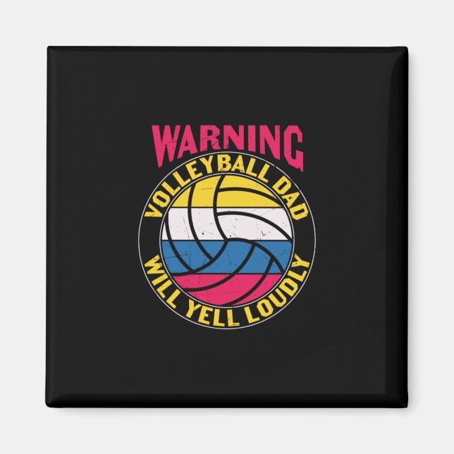 Imã Pai De Voleibol Gritará Em Alto (Frente)