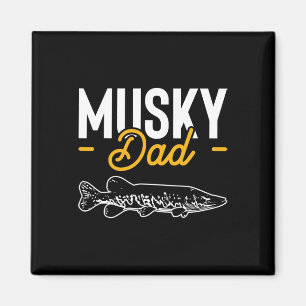 Imã Pai Dia dos Pais Musky Muskellunge Lúcio Peixe