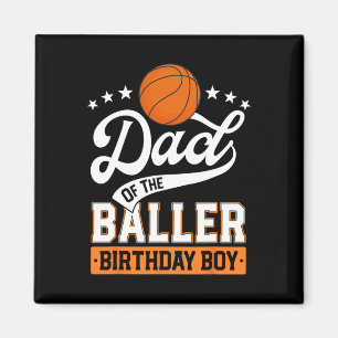 Imã Pai Do Baller Birthday Boy Basball Themed P