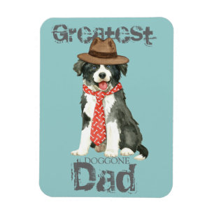 Ímã Pai do coração de border collie