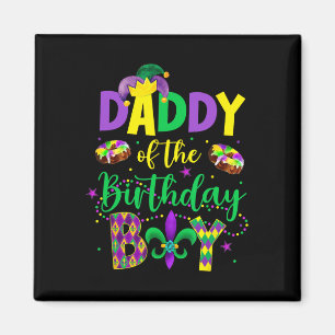 Imã Pai Do Garoto De Aniversário Mardi Gras Pai P