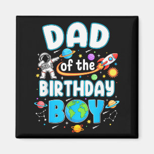 Imã Pai Do Menino Astronauta De Aniversário Família Es