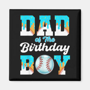 Imã Pai do Menino de Aniversário de Beisebol Sorvete G