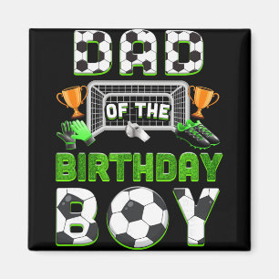 Imã Pai Do Menino De Aniversário Família De Futebol Co