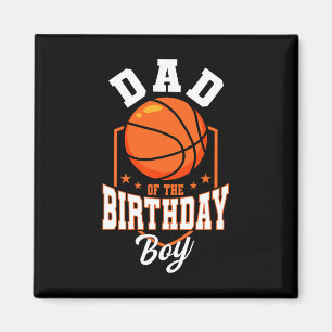 Imã Pai Do Tema De Bysketbyll Do Aniversário