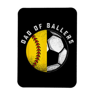 Ímã Pai dos Atletas Pai Filho Jogador de Softbol Futeb
