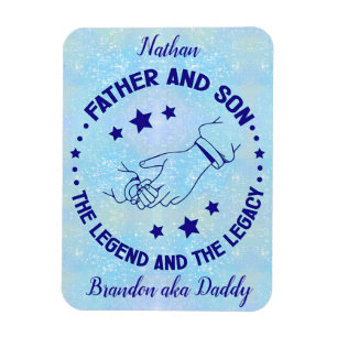 Ímã Pai e Filho A Legenda e o Legado Personalizados
