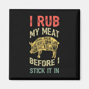 Imã Pai Engraçado Adora Churrasco Eu Esfrego Meu Sm De
