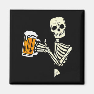 Imã Pai Esqueleto de Halloween Roupa de Caveira Pregui